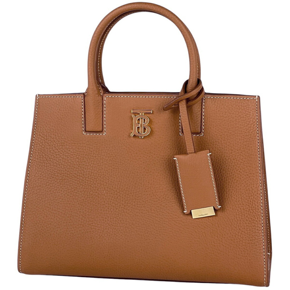 Burberry Mini Francis Shoulder Bag Leather Brown